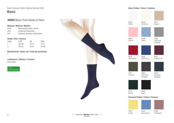 Esprit Esprit-basic Catalogue Ss21-6  Basic Catalogue Ss21 | Pantyhose Library